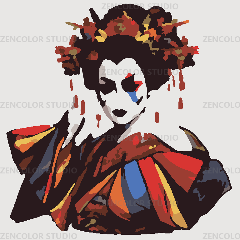 Masque de nuit, kimono ardent