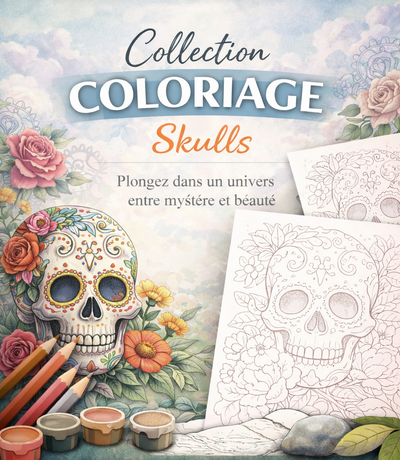 Collection Coloriage Skulls à Imprimer (PDF)