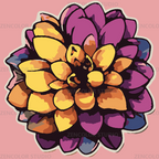 Le dahlia aux pétales géométriques