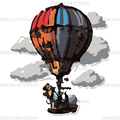 Le ballon aux couleurs d'automne
