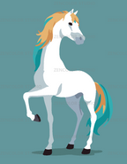 Cheval majestueux – Coloriage numéroté à imprimer PDF