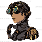 Lunettes d'acier, regard de braise