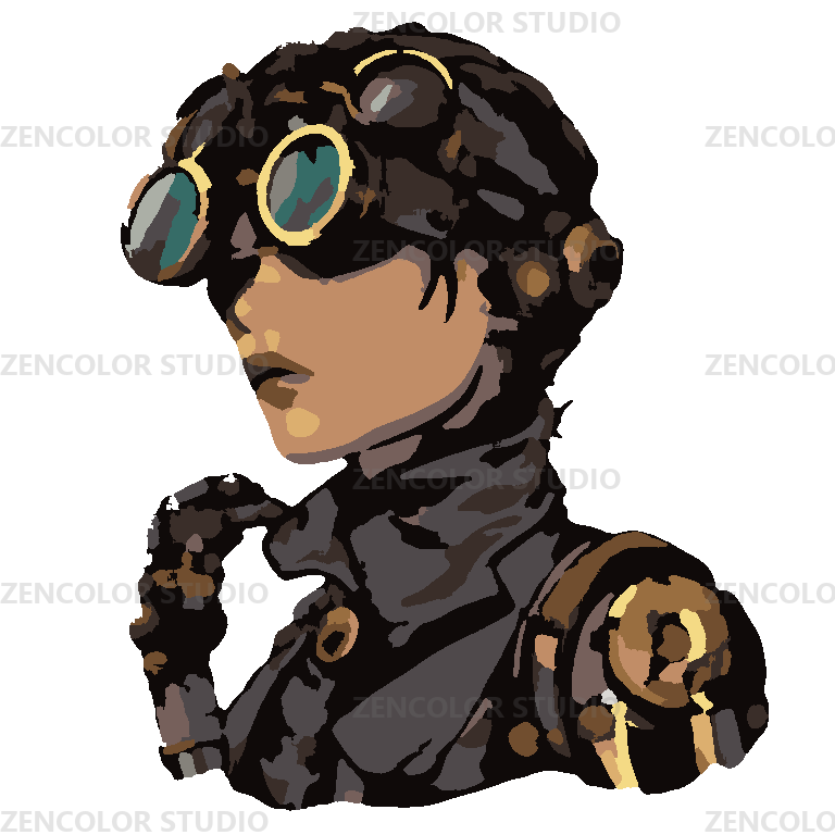 Lunettes d'acier, regard de braise