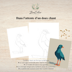 Oiseau chanteur – Coloriage numéroté à imprimer PDF