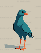 Oiseau chanteur – Coloriage numéroté à imprimer PDF