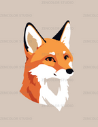 Renard rusé – Coloriage numéroté à imprimer PDF