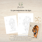 Tigre en mouvement – Coloriage numéroté à imprimer PDF