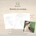Oiseau en vol – Coloriage numéroté à imprimer PDF