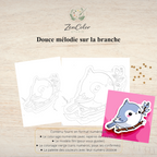 Oiseau en mélodie – Coloriage numéroté à imprimer PDF