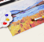 Set de Peintures Acryliques 12/24 Couleurs avec Pinceaux