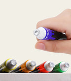 Set de Peintures Acryliques 12/24 Couleurs avec Pinceaux