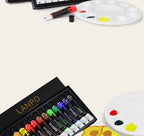 Set de Peintures Acryliques 12/24 Couleurs avec Pinceaux