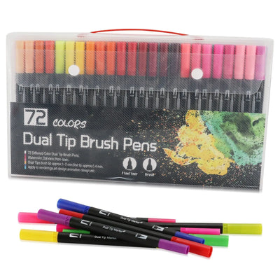 Set de 120 Feutres Aquarelle Double Pointe