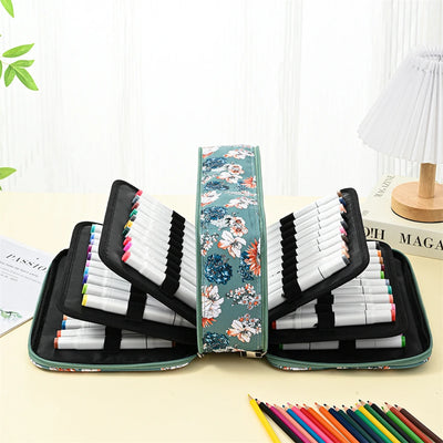 Trousse à Crayons 300 Compartiments – Grande Capacité Aesthetic pour Stylos, Marqueurs ( Trousse vide)