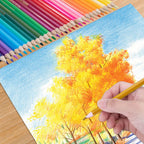 Set de Crayons de Couleur 50/72 Pièces avec Étui en Toile Enroulable
