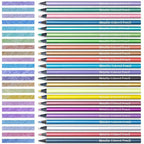 Set de Crayons de Couleur Métalliques 12/24 Couleurs – Éclat Intense
