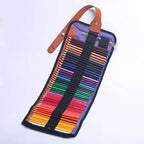 Set de Crayons de Couleur 50/72 Pièces avec Étui en Toile Enroulable