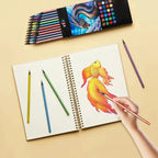 Set de Crayons de Couleur Métalliques 12/24 Couleurs – Éclat Intense